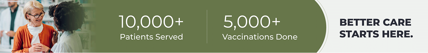 10,000+ Patients Served and 5,000+ Vaccinations Done